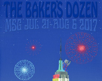 Phish The Baker's Dozen Phan Art Poster Twilight Variant by SBMathieu
