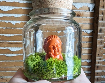 Orange Buddha Miniature Terrarium by SBMathieu