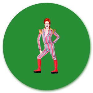 David Bowie Tribute 10 Inch BPA-Free Melamine Plates by SBMathieu zdjęcie 6