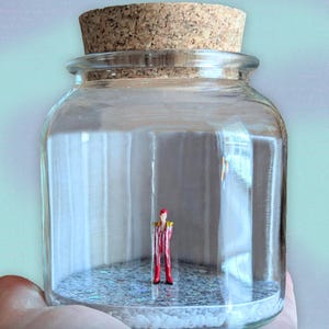 David Bowie Ziggy Stardust Spacesuit Tribute Miniature Terrarium by SBMathieu