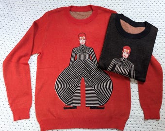 Bowie Tokyo Pop Jumpsuit Tribute Sweater - Unisex Sizes - by SBMathieu