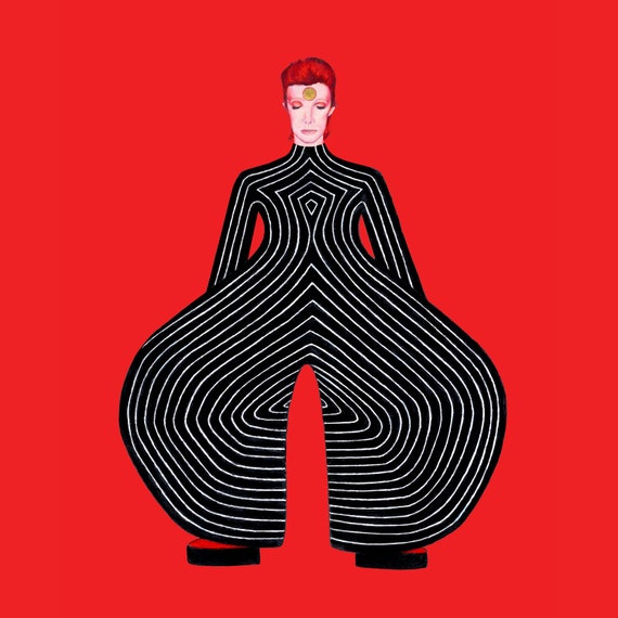 ⭐️David Bowie クラッチバッグ ⭐️David Bowie クラッチバッグ Kayci Wheatley】