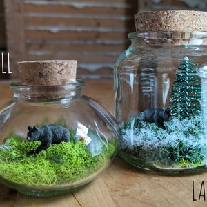 Miniature Black Bear Terrarium by SBMathieu