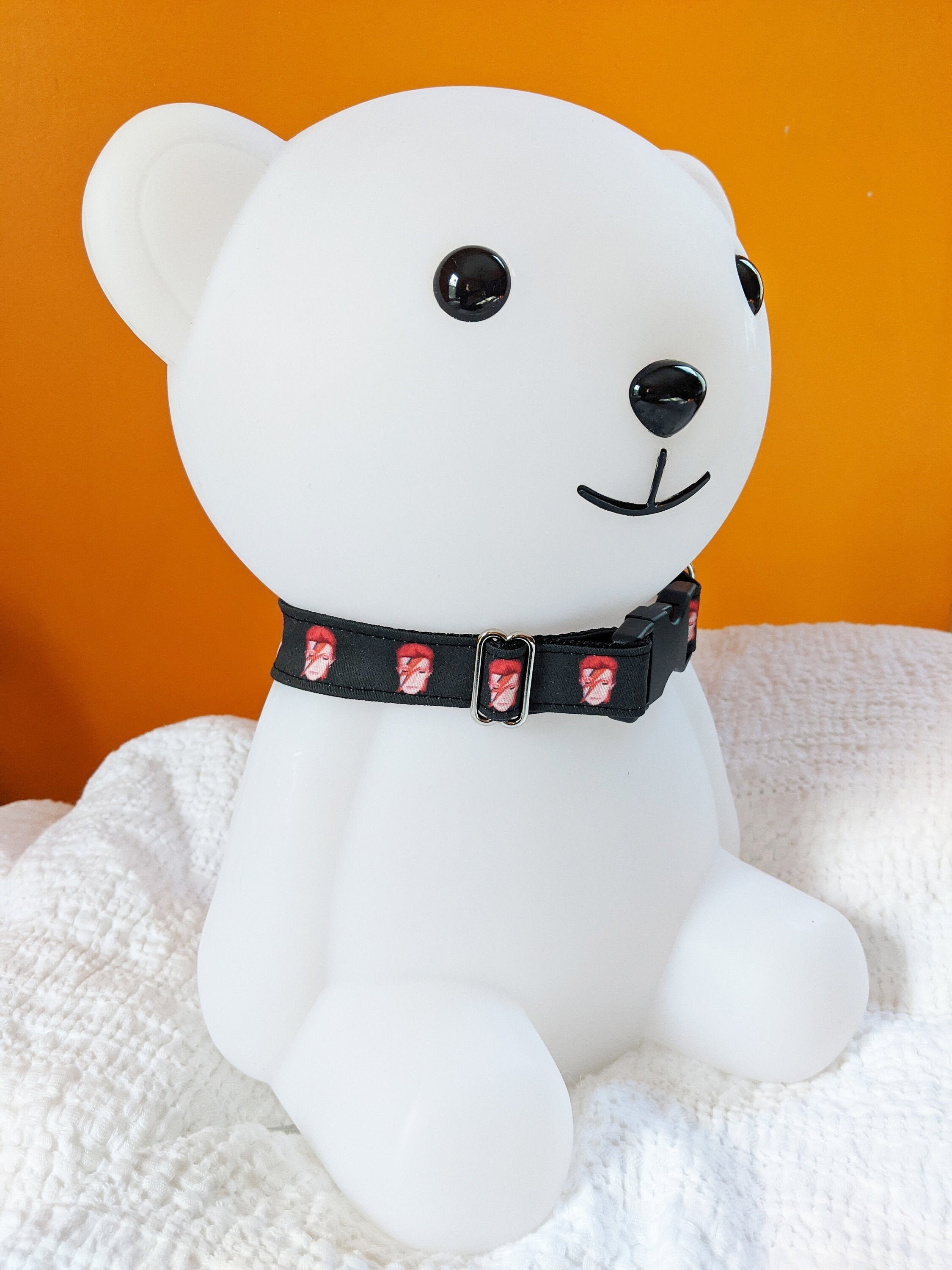 David Bowie Tribute Dog Collars by SBMathieu