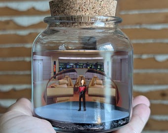 Captain Jean-Luc Picard Star Trek Tribute Terrarium by SBMathieu