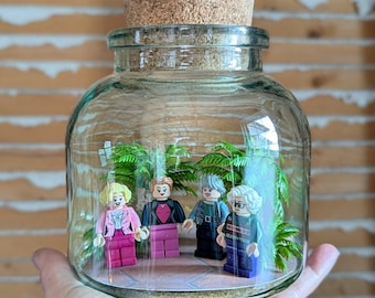 Golden Girls Minifigures Tribute Miniature Terrarium by SBMathieu