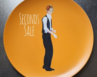 SECONDS SALE!!! David Bowie Tribute 10 Inch BPA-Free Melamine Plates by SBMathieu