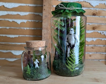 Stormtrooper on Endor Tribute Miniature Terrarium by SBMathieu