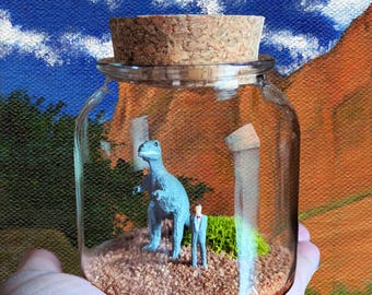 Pee-wee Herman Tribute Miniature Terrarium by SBMathieu
