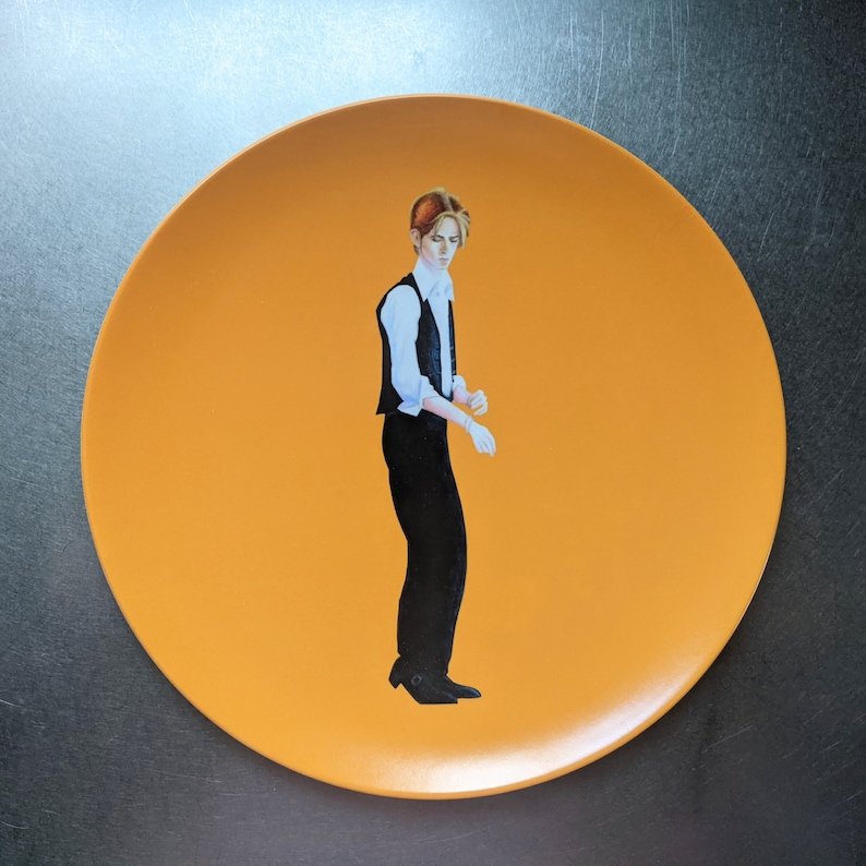 David Bowie Tribute 10 Inch BPA-Free Melamine Plates by SBMathieu zdjęcie 4