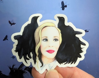 Moira Rose Tribute Die Cut 3 Inch Sticker by SBMathieu