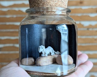 Neverending Story Falkor Tribute Miniature Terrarium by SBMathieu