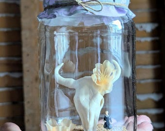 Georgia O'Keeffe Tribute Miniature Terrarium by SBMathieu