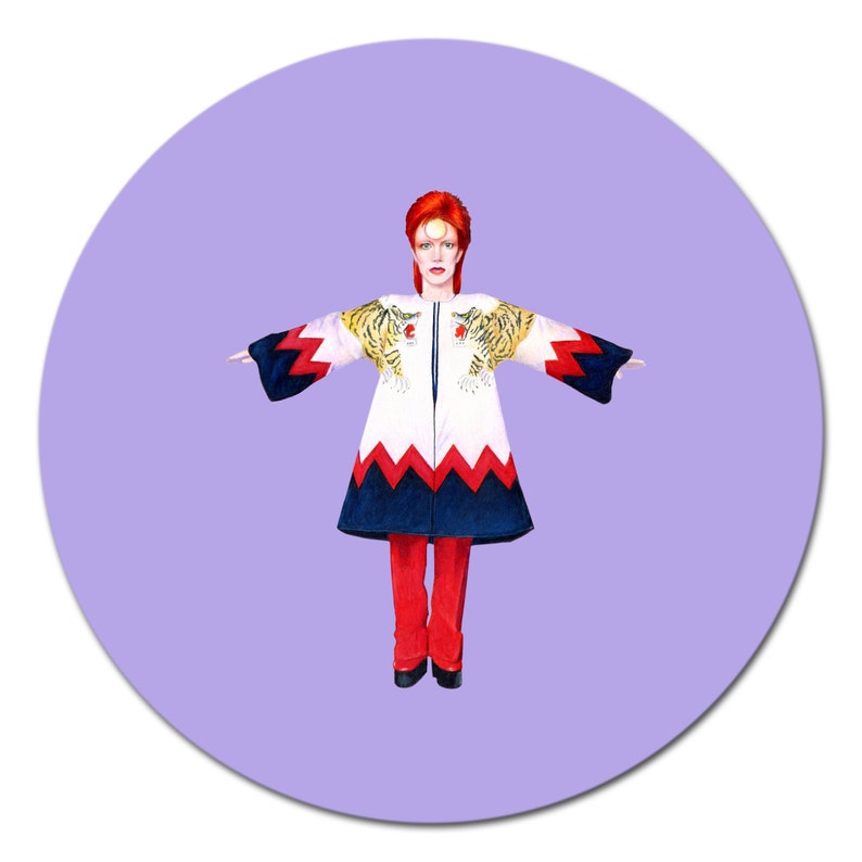 David Bowie Tribute 10 Inch BPA-Free Melamine Plates by SBMathieu zdjęcie 7