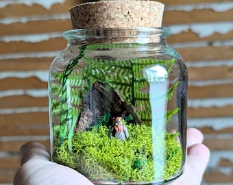Wicket the Ewok Tribute Miniature Terrarium by SBMathieu