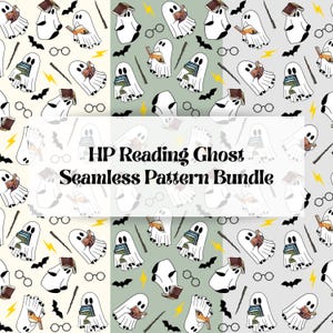Zauberer Geist Lesen Seamless Patterns HP
