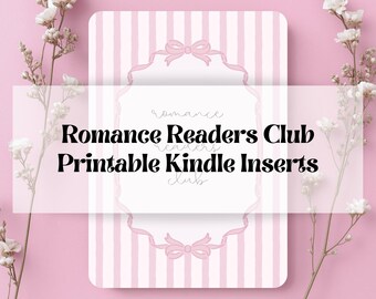 Romance Readers Club, Printable Kindle Insert PDF
