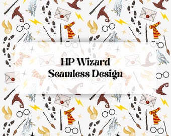 HP Wizard sömlöst mönster