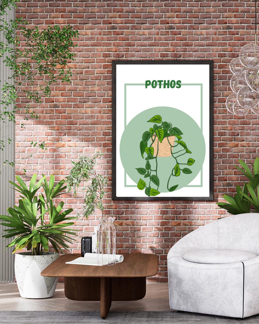 Plant Poster Single | Pothos | Digital Prints | Easy Download | Great ...