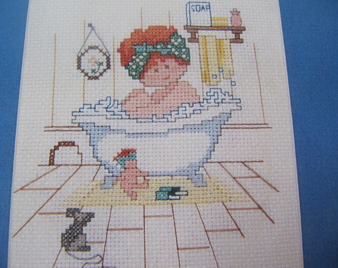 Bathroom Themed Cross Stitch Patterns Leaflet Etsy