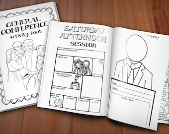 CONFERENCE ACTIVITY BOOK for lds General Conference- Instant Printable Download
