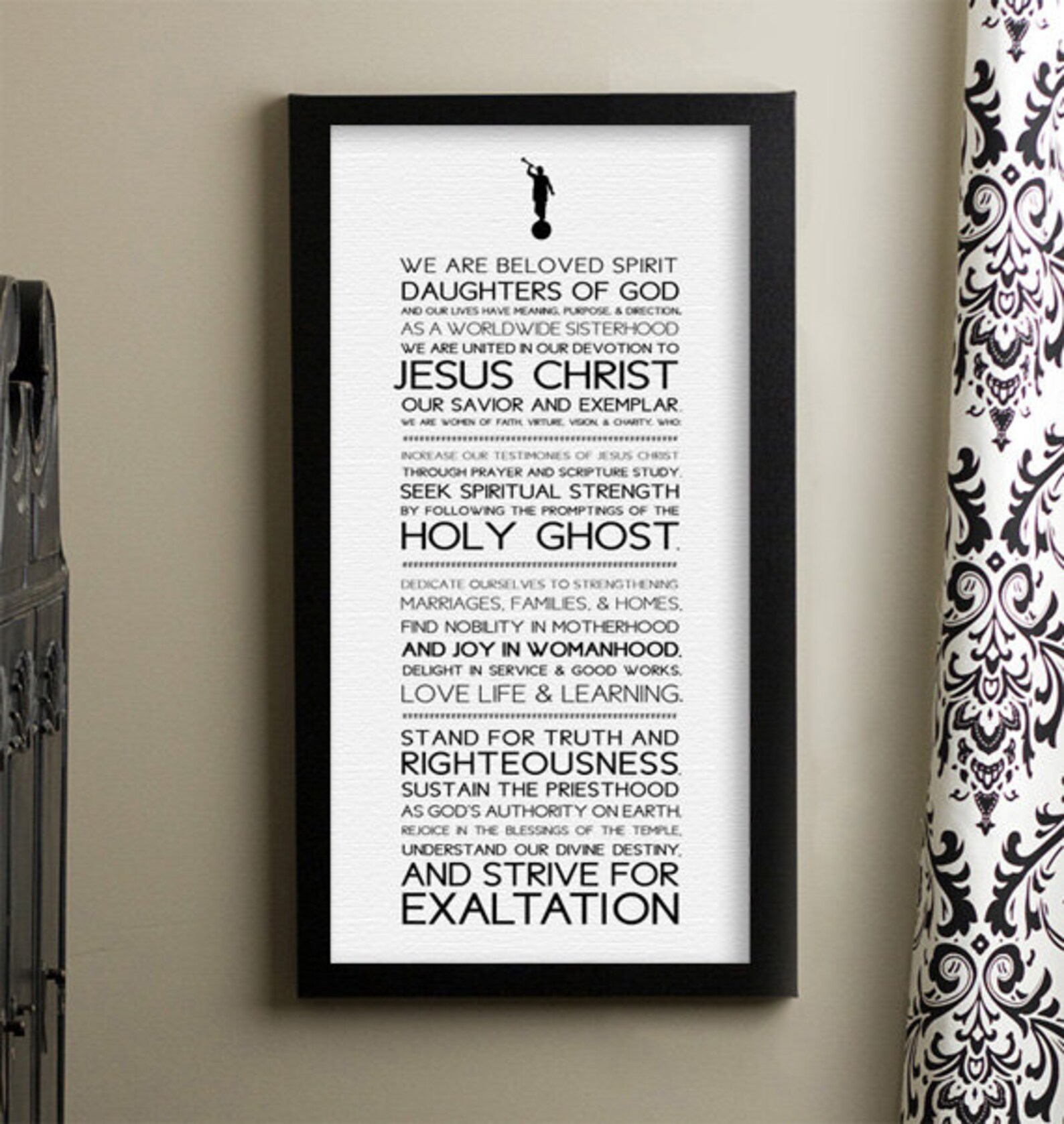 Relief Society Declaration Subway Bookmark Instant Printable | Etsy