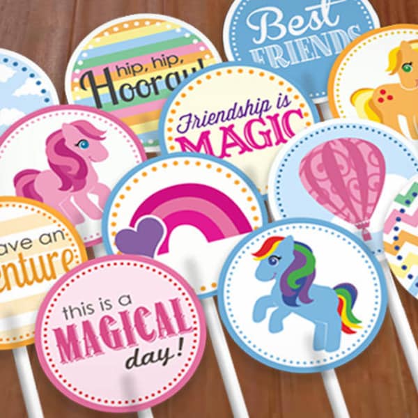 My Little Pony Cupcake Topper - Etsy