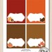 THANKSGIVING TENT CARDS and Labels- Instant Editable Printable Pdf ...