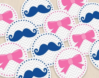 Wear your Vote- BOY or GIRL 2" Party Circles- Instant Printable Download
