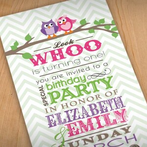 OWL Party Banner in Purple and Pink Instant Printable Download - Etsy
