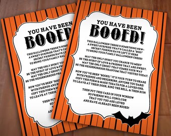 BOO POEM for Neighbors- Printable Halloween Card