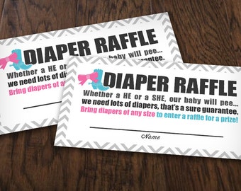 BOOTS or BOWS RAFFLE Ticket in Pink and Teal - Instant Printable Download