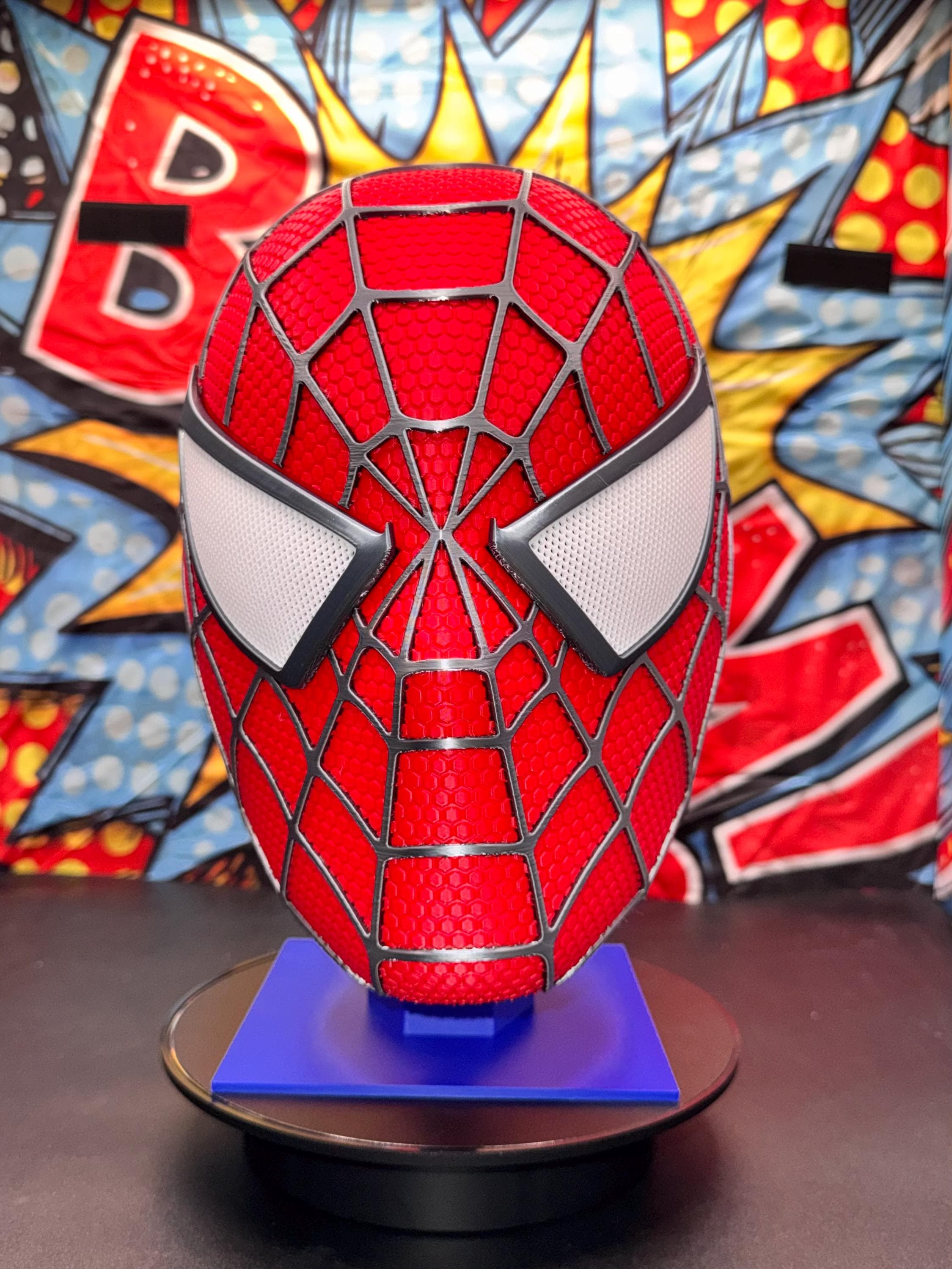 Maschera Cosplay Spider-Man Di Tobey Maguire, Viso Intero, Fatta A Mano Per Halloween