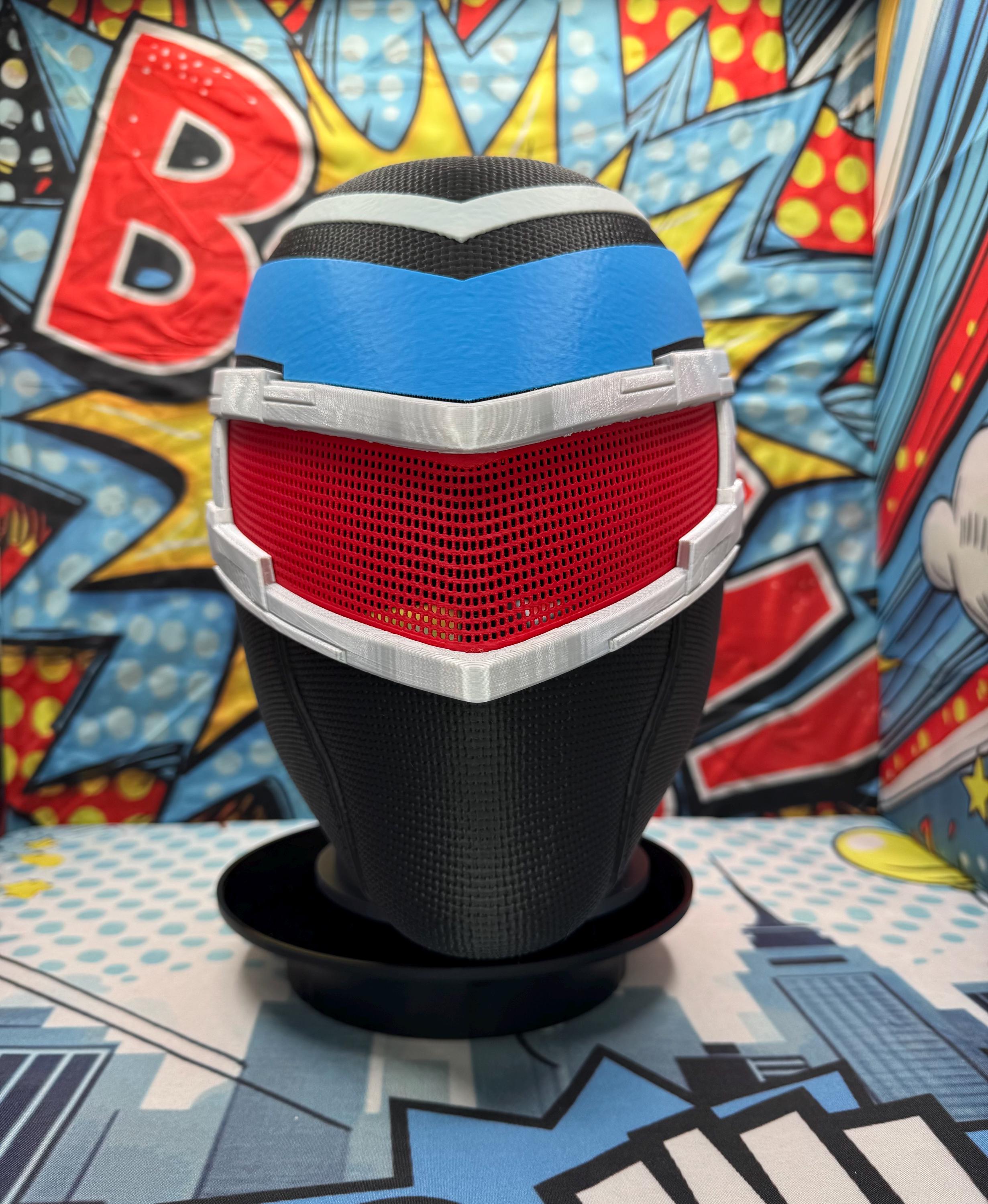 Vigilante Mask Peacemaker Inspired 3D Printed Cosplay Helmet