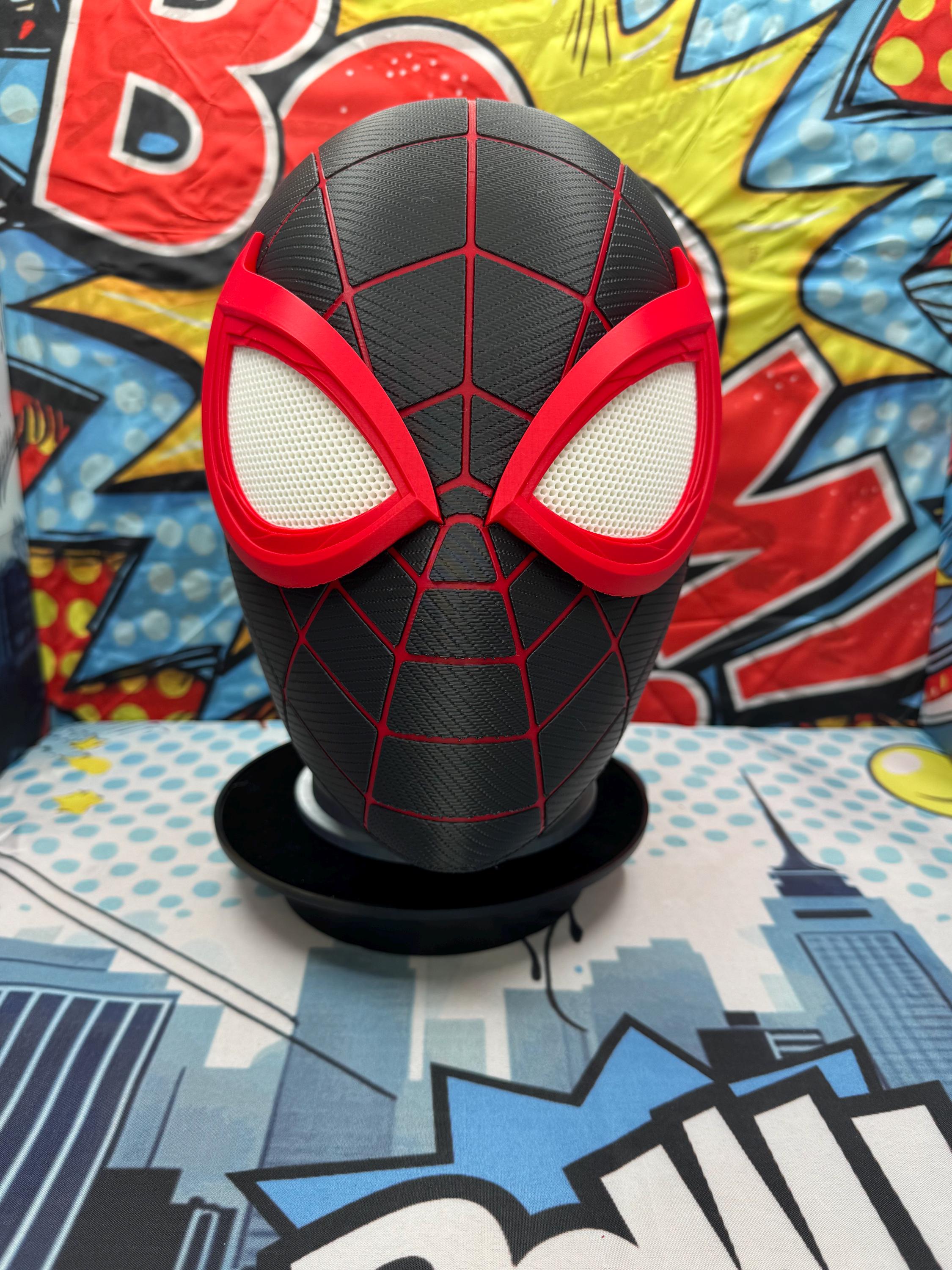 Spiderman miles morales mask - Etsy 日本