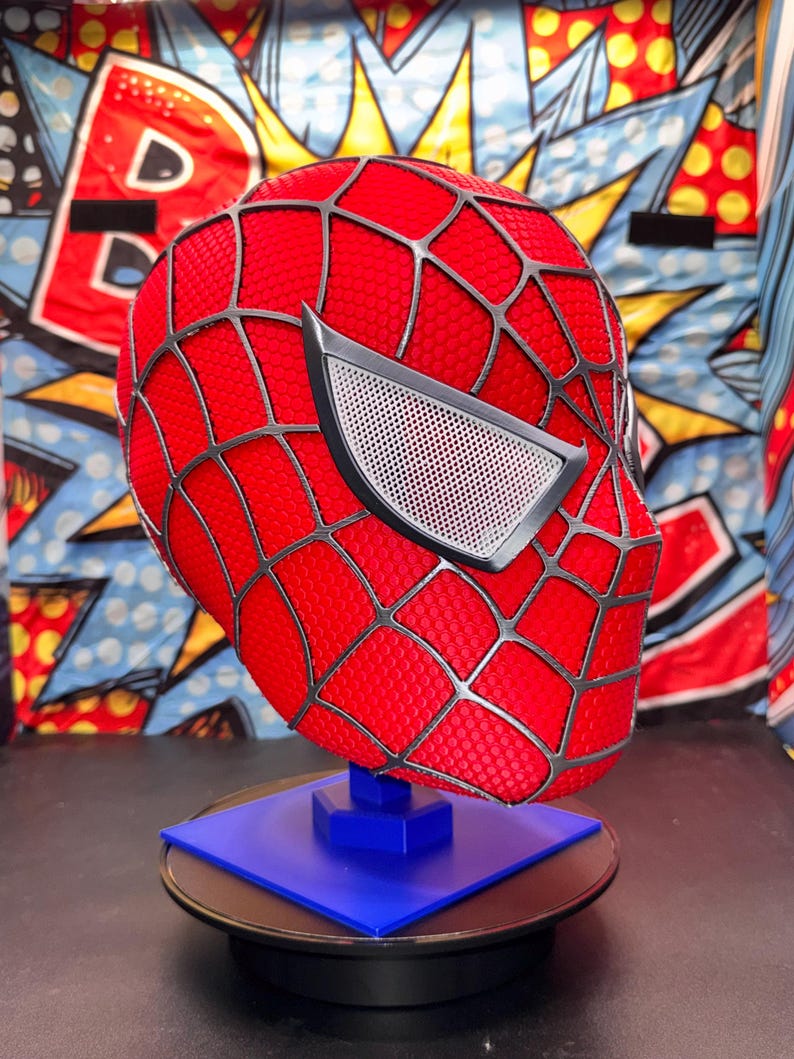 Spider-Man 2002 Tobey Maguire Inspired Cosplay Mask – 3D Printed Movie Helmet image 8