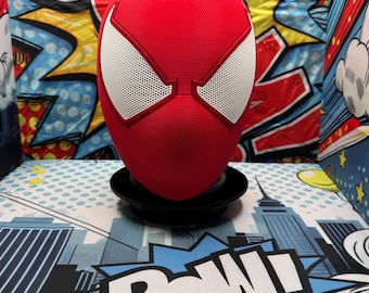 Casco/máscara inspirado en Spider-Man Escarlata impreso en 3D para cosplay