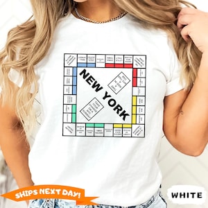 New York Monopoly Shirt, Carrie New York Monopoly Shirt, New York Monopoly Tee, And Just Like That Crewneck Shirt, Trendy Shirt