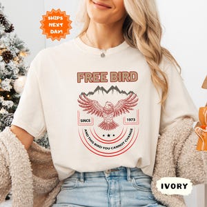 Free Bird T-Shirt, Comfort Colors Band T-Shirt, Old School Band Shirt, Retro Music Shirt, Rock Band Tee, Oversized Trendy Shirts