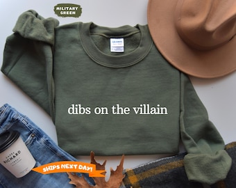 Villain Era Sweatshirt, Dark Romance Sweatshirt For Fantasy Readers, Book Club Sweatshirt, With Enemies To Lovers Aesthetic Sweatshirt