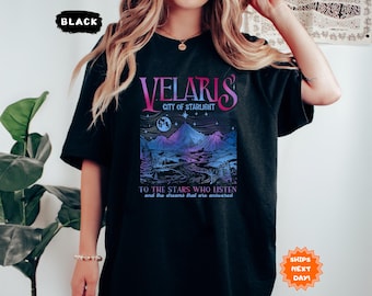 Velaris City Of Starlight Acotart Shirt, The Night Court Shirt, Court Of Thorns And Roses, City Of Starlight Shirt, Bookish Gift