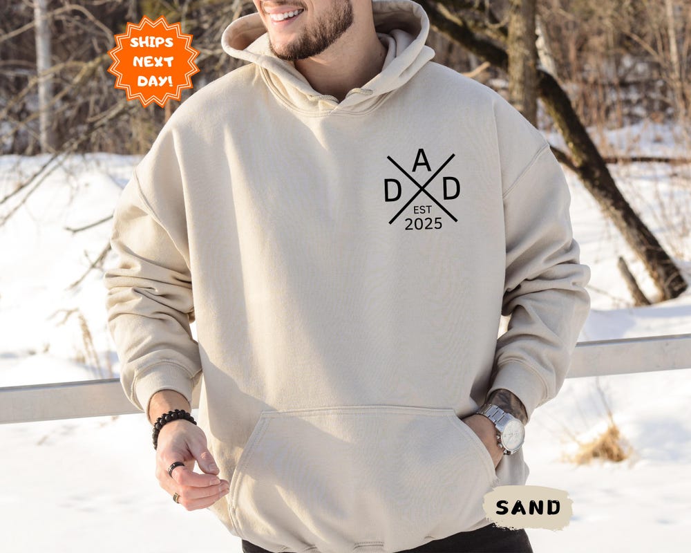 Custom Dad Sweatshirt And Hoodie, Dad Pocket Sweatshirt, Personalized Dad Gift, Father'S Day Sweater, Gift For Dad, New Dad Gift New Hoodie