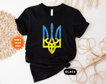 Ukraine Shirt, Ukraine Emblem Shirt, Ukraine Symbol T-shirt, Ukraine Support Outfit, Ukraine T-shirt, Ukraine Gift Shirt