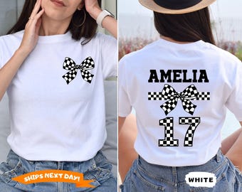 Custom Racing Shirt, Motocross Shirt, Custom Racing Shirt, Pit Crew Shirt, Moto Mom Gift, Race Girlfriend Tee, Matching Family Race Shirts