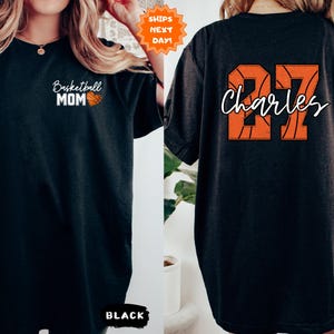 Basketball Mom Shirt With Kids Name and Number, Personalized Basketball Mom Shirt, Custom Basketball Mom Tee, Basketball Mom Shirt, Game Day