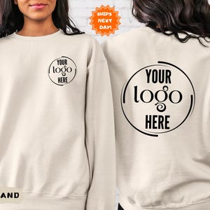 Custom Logo Sweatshirt, Business Logo Sweater, Custom School Logo Hoodie, Small Business Sweatshirt, Business Logo Shirt, Custom Brand Shirt