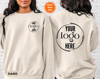 Custom Logo Sweatshirt, Business Logo Sweater, Custom School Logo Hoodie, Small Business Sweatshirt, Business Logo Shirt, Custom Brand Shirt