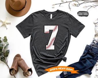 Baseball Numbers Shirt, Baseball Mom Shirt, Personalized Baseball Tees, Custom Baseball Shirts, Baseball Custom Birthday Shirt, Baseball Boy
