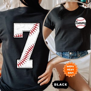 Custom Name Baseball T-Shirt, Personalized Baseball Mom T Shirt, Baseball Lover Shirt, Sport Mom Shirt, Baseball Name Shirt, Gift for Mom
