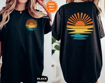 Retro Sun Shine On My Mind Shirt, Weekend Lake Shirt, Beach Shirt, Oversized Tshirt, Lounge Comfort Shirt, Funny Graphic Shirt